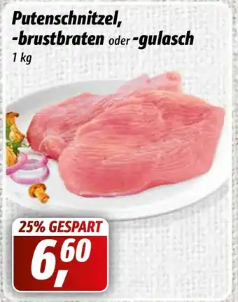 Simmel Putenschnitzel  brustbraten oder gulasch 1kg Angebot