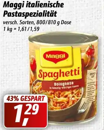 Simmel Maggi Italienische Pastaspezialität 800/810g Angebot