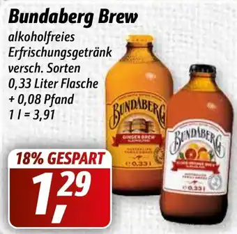 Simmel Bundaberg Brew 0,33L Angebot