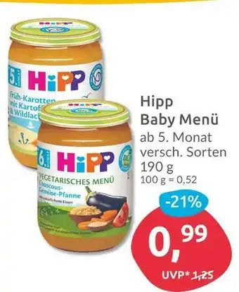 Budni Hipp baby menü Angebot