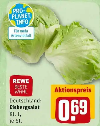 REWE Rewe beste wahl eisbergsalat Angebot