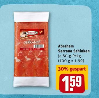 REWE Abraham serrano schinken Angebot