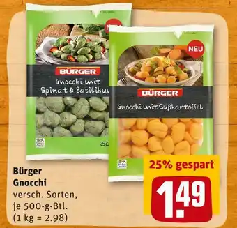 REWE Bürger gnocchi Angebot