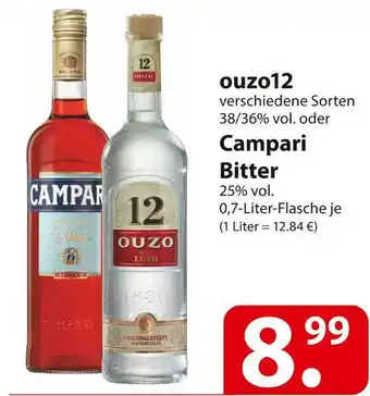 Famila Nord Ost Ouzo12 oder campari bitter Angebot