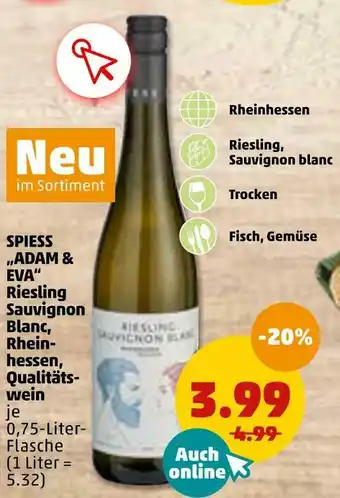 PENNY Spiess „adam & eva“ weißwein Angebot