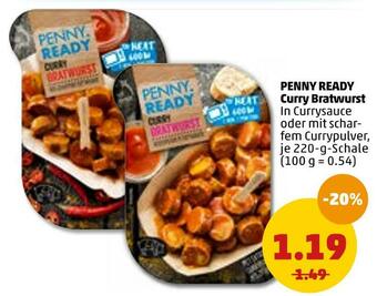 PENNY Penny ready curry bratwurst Angebot