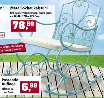 Thomas Philipps Metall Schaukelstuhl oder Passende Auflage Angebot