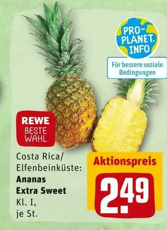 REWE Rewe beste wahl ananas extra sweet Angebot