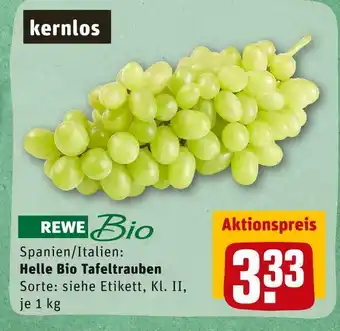 REWE Rewe bio helle bio tafeltrauben Angebot