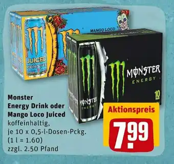 REWE Monster energy drink oder mango loco juiced Angebot