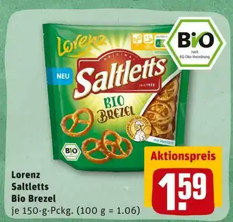 REWE Lorenz saltletts bio brezel Angebot