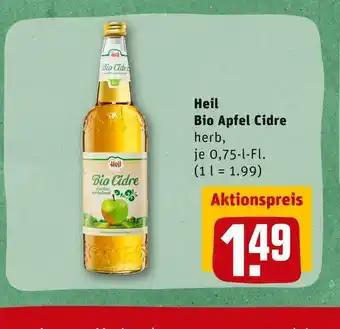 REWE Heil bio apfel cidre Angebot