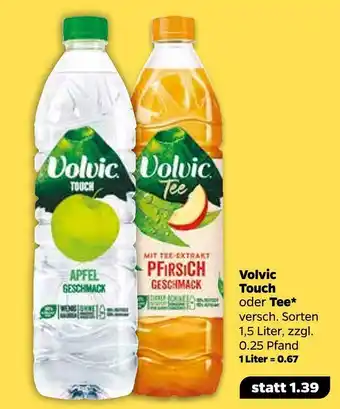 NETTO Volvic touch oder tee wasser mit geschmack Angebot