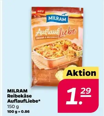 NETTO Milram reibekäse auflaufliebe Angebot