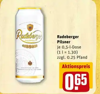 REWE Radeberger pilsner Angebot