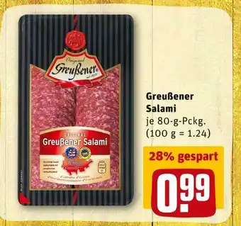 REWE Greußener salami Angebot