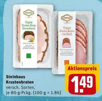 REWE Steinhaus krustenbraten Angebot