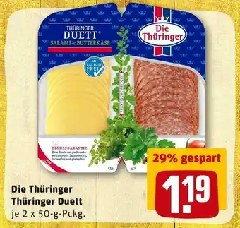 REWE Die thüringer thüringer duett Angebot