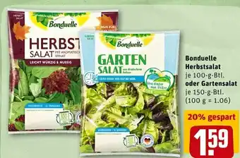 REWE Bonduelle herbstsalat oder gartensalat Angebot