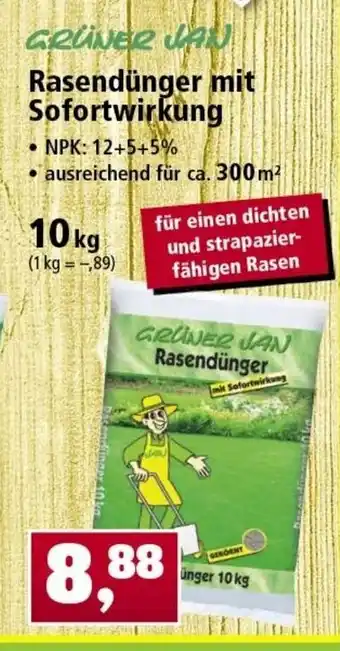 Thomas Philipps Grüner Jan Rasendünger mit Sofortwirkung 10kg Angebot