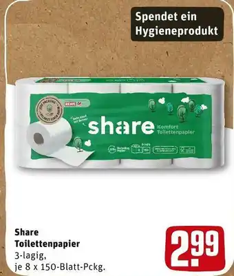 REWE Share toilettenpapier Angebot