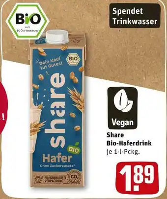 REWE Share bio-haferdrink Angebot