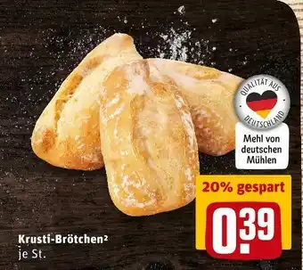 REWE Krusti-brötchen Angebot