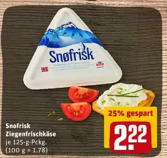 REWE Snofrisk ziegenfrischkäse Angebot