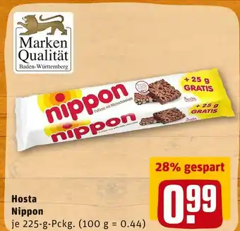 REWE Hosta erdnussriegel nippon Angebot