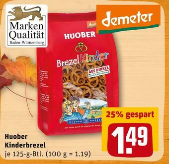 REWE Huober demeter kinderbrezel Angebot