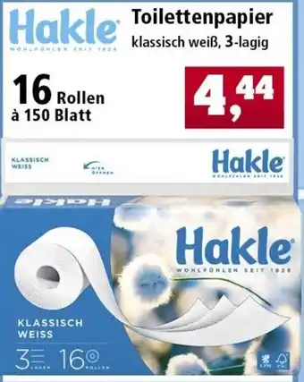 Thomas Philipps Hakle Toilettenpapier Angebot