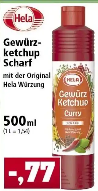 Thomas Philipps Hela Gewürz Ketchup Scharf 500ml Angebot