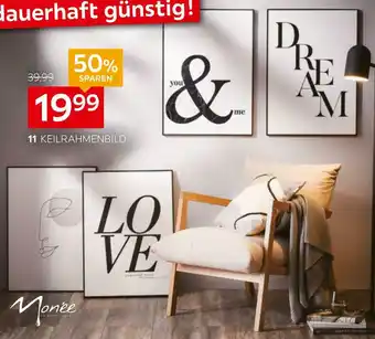 XXXLutz Monee keilrahmenbild „dream“, „&“, „gesicht“ oder „love“ Angebot