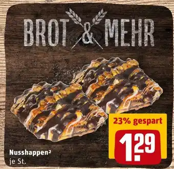 REWE Brot & mehr nusshappen Angebot