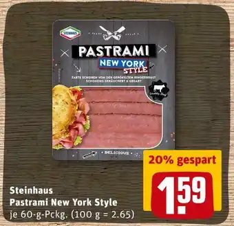 REWE Steinhaus pastrami new york style Angebot