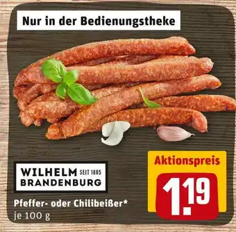 REWE Wilhelm brandenburg pfeffer- oder chilibeißer Angebot