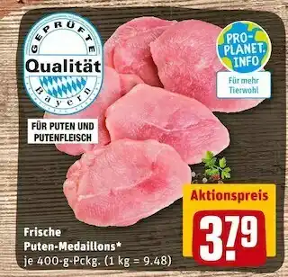 REWE Frische puten-medaillons Angebot