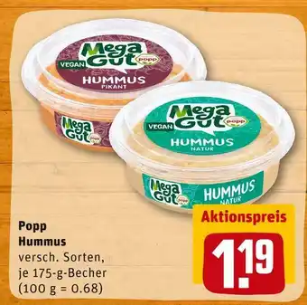 REWE Popp hummus Angebot