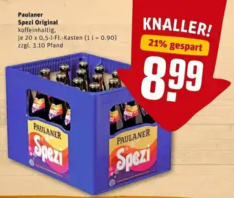 REWE Paulaner spezi original erfrischungsgetränk Angebot