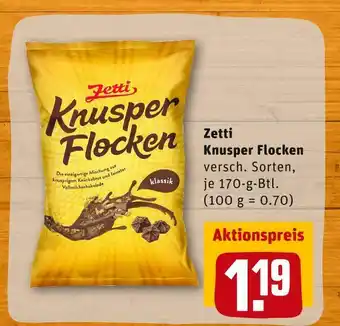 REWE Zetti knusper flocken Angebot