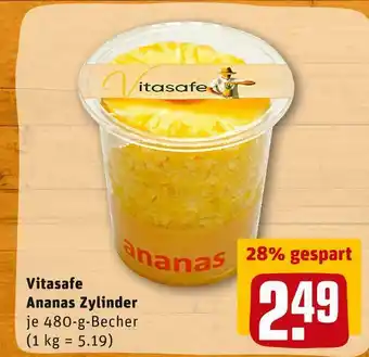 REWE Vitasafe ananas zylinder Angebot