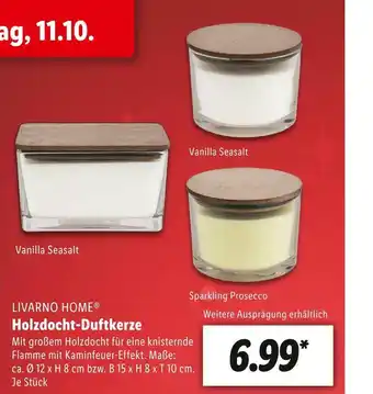 Lidl Livarno home holzdocht-duftkerze Angebot