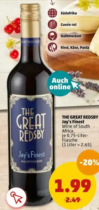 PENNY The great redsby rotwein Angebot