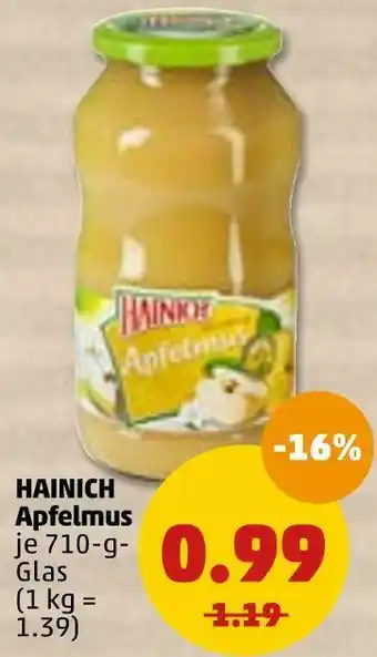 PENNY Hainich apfelmus Angebot