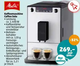 PENNY Melitta kaffeemaschine caffeo solo Angebot