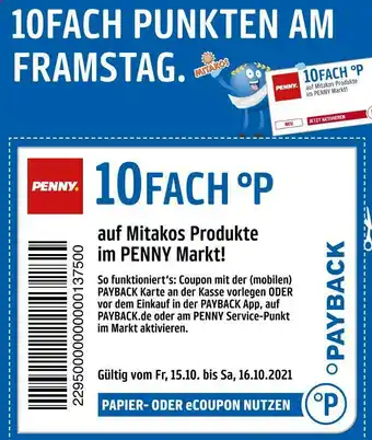 PENNY Payback 10fach p Angebot