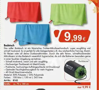 Sport Saller Badetuch Angebot