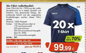 Sport Saller 20x T-shirt Sallermundial Angebot