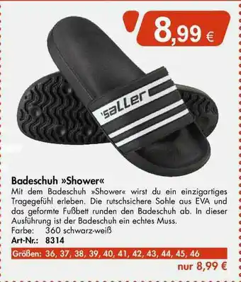 Sport Saller Badeschuh Shower Angebot