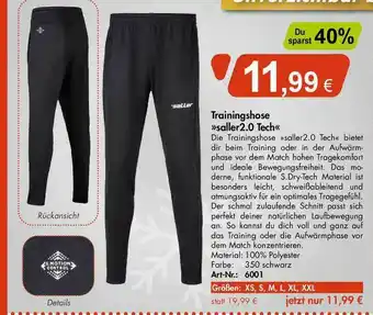 Sport Saller Trainingshose Saller 2.0 Tech Angebot